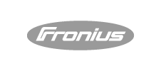 Logo  Fronius tonos grises